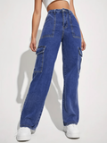 Denim Cargo Pants — Paola Riboni