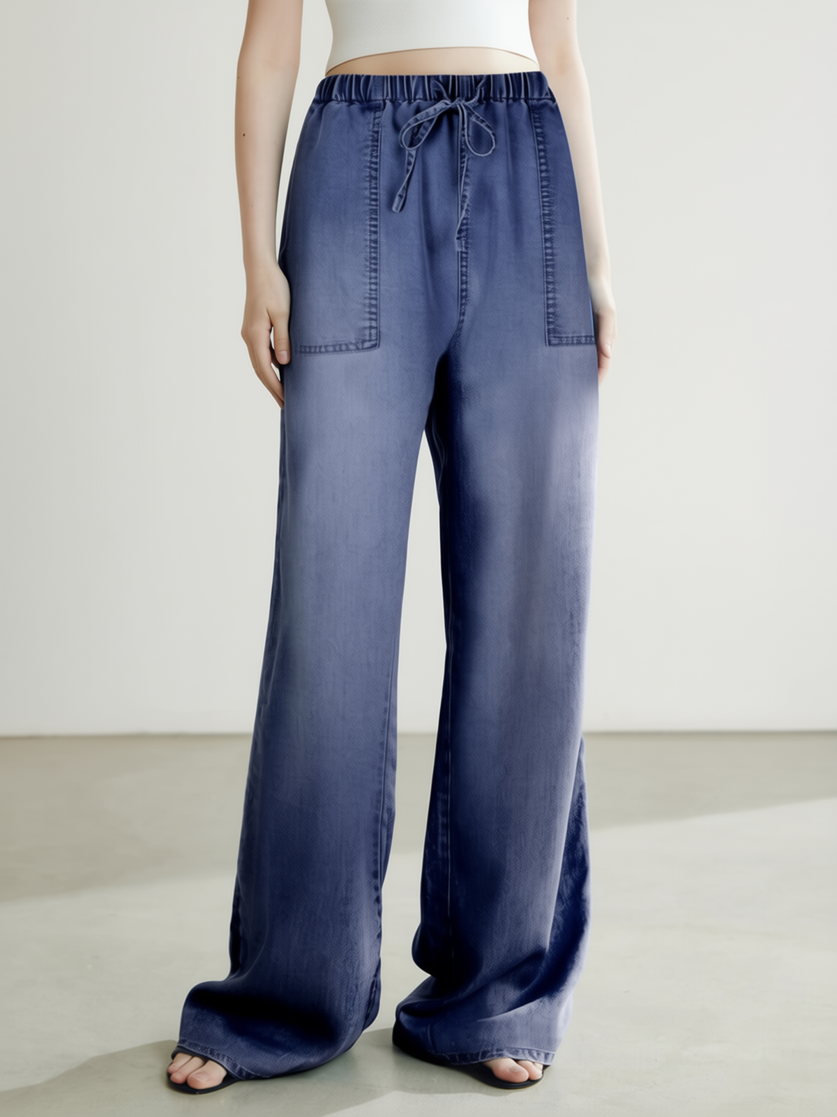 Tencel Drawstring Pants — Paola Riboni