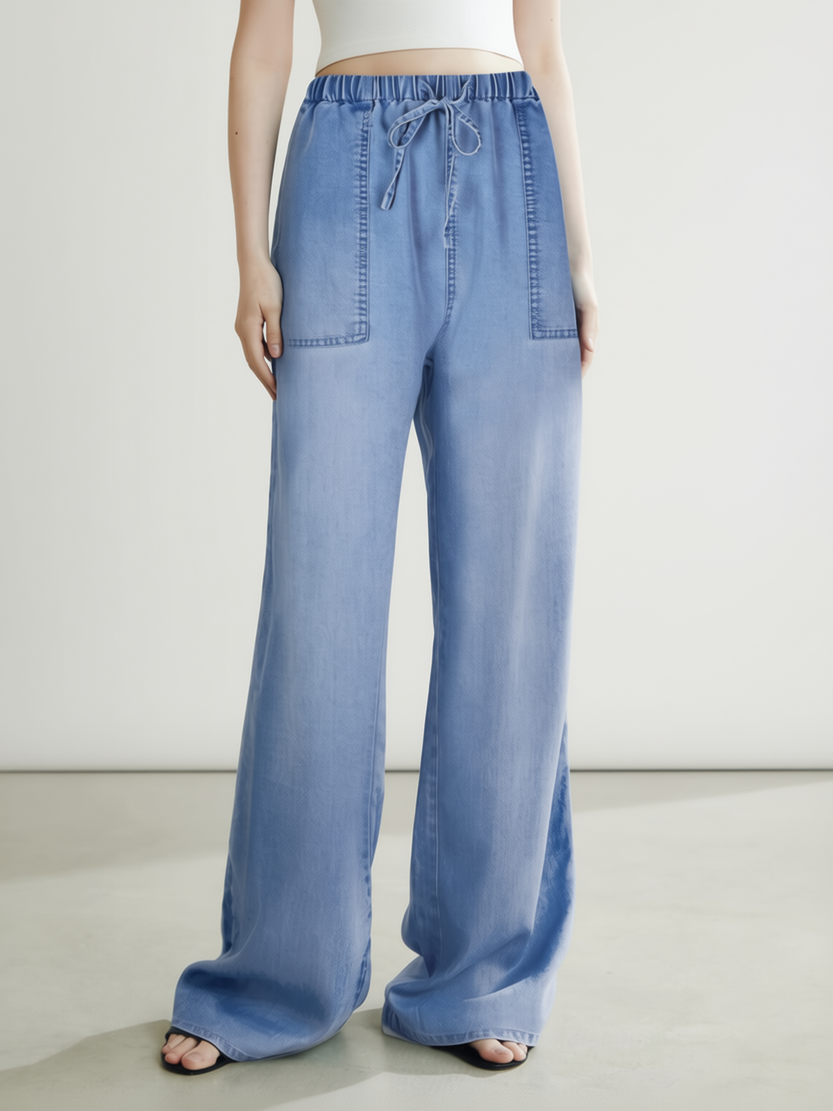 Tencel Drawstring Pants — Paola Riboni
